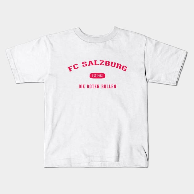 FC Red Bull Salzburg Kids T-Shirt by CulturedVisuals